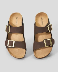 Slides & Sandals*Ava And Ever Girls' Cortina Slide Sandals Mocha