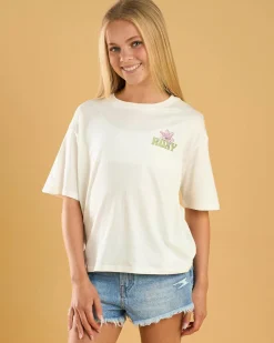 Clearance Girls' Daisy Loose Season T-Shirt Kids Tops