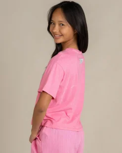 Tops*Roxy Girls' Daisyloose Season T-Shirt Pink Cosmos