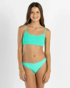 Bikinis*Topanga Girls' Della Bralette Bikini Set Electric Green