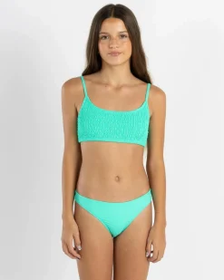 Bikinis*Topanga Girls' Della Bralette Bikini Set Electric Green