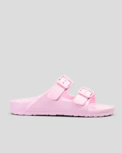 Slides & Sandals*Ava And Ever Girls' Denver Slide Sandals Ballet Pink