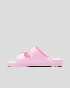 Slides & Sandals*Ava And Ever Girls' Denver Slide Sandals Ballet Pink