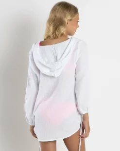 Beach Covers & Overswim*Topanga Girls' Eddie Cover Up White