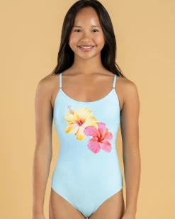 Outlet Girls' Eden One Piece Swimsuit Kids Surf|One Pieces