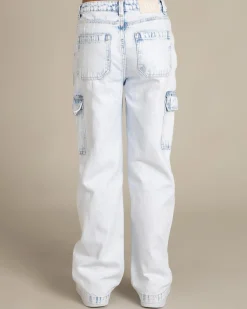 New Girls' Elkie Cargo Jeans Kids Jeans|Denim