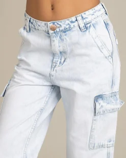 New Girls' Elkie Cargo Jeans Kids Jeans|Denim