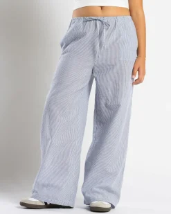 Bottoms*Mooloola Girls' Emilie Pants Navy Stripe