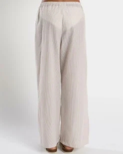 Bottoms*Mooloola Girls' Emilie Pants Taupe Stripe