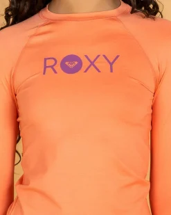 New Girls' Essential Long Sleeve Lycra Rash Vest Kids Rash Vests