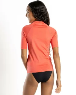 Rash Vests*Roxy Girls' Essential Short Sleeve Rash Vest Dubarry