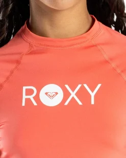 Rash Vests*Roxy Girls' Essential Short Sleeve Rash Vest Dubarry
