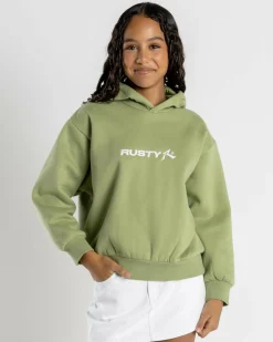 Outerwear*Rusty Girls' Essentials Hoodie Shadow Army