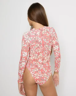 Surf|Wetsuits & Surfsuits*Roxy Girls' Fab Floral Long Sleeve Surfsuit Dubarry Fab Floral