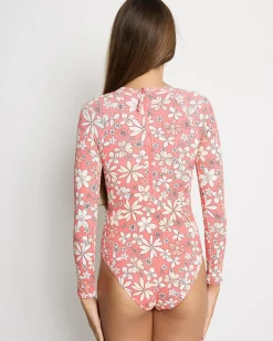 Surf|Wetsuits & Surfsuits*Roxy Girls' Fab Floral Long Sleeve Surfsuit Dubarry Fab Floral