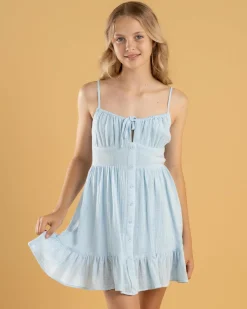 Dresses*Mooloola Girls' Finlay Dress Powder Blue
