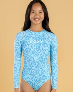 Clearance Girls' Flaura Bico Long Sleeve Surfsuit Kids Surf|One Pieces