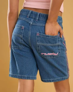 Online Girls' Flip Low Rise Wide Leg Jorts Kids Denim|Bottoms