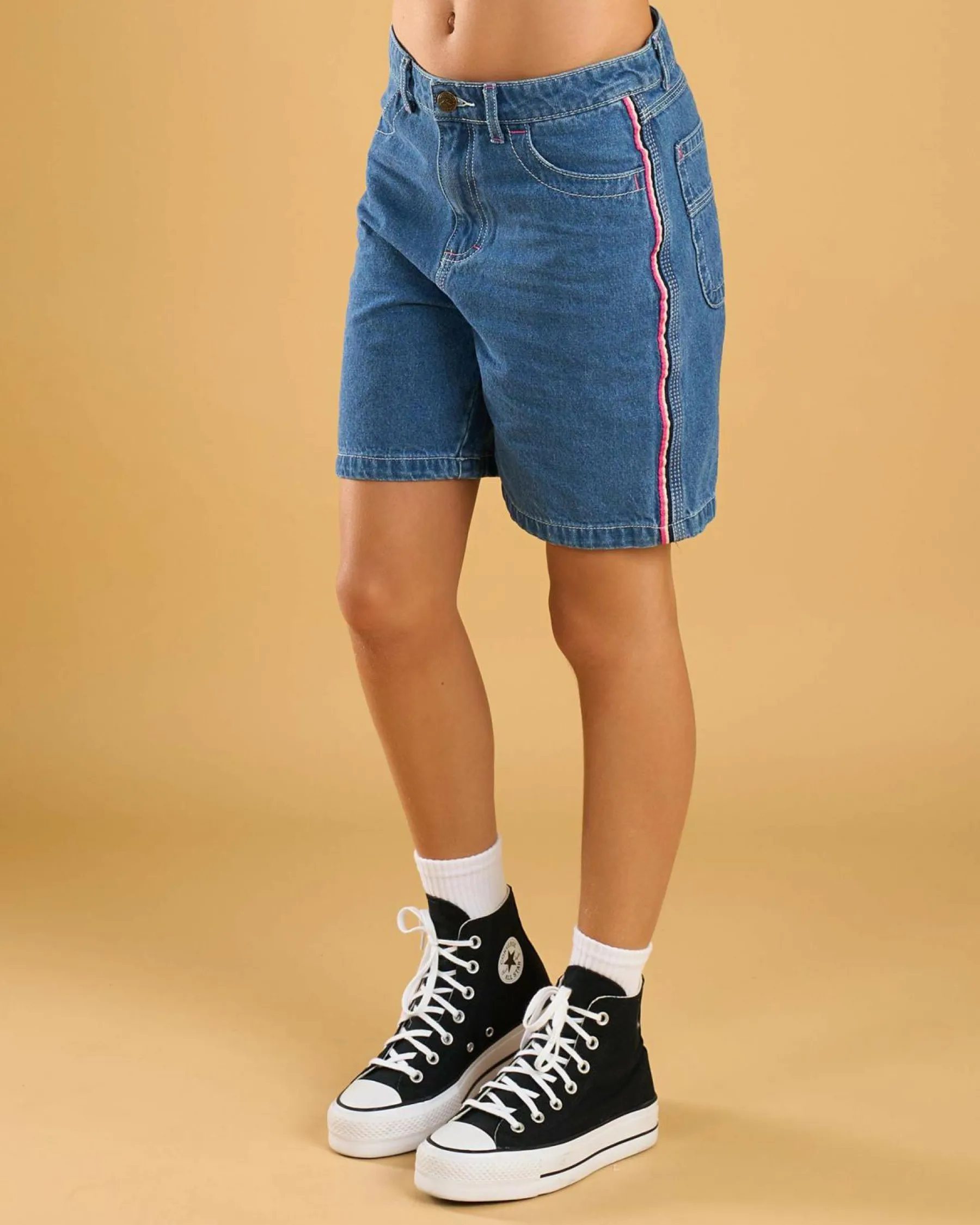 Online Girls' Flip Low Rise Wide Leg Jorts Kids Denim|Bottoms