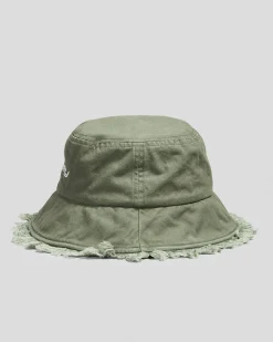 Headwear*Rusty Girls' Glimmer Bucket Hat Army Green