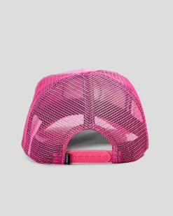 Headwear*Santa Cruz Girls' Glint Dot Fill Trucker Cap Pink