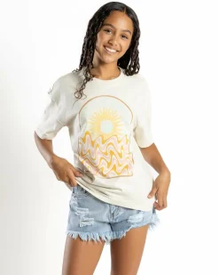 Tops*Billabong Girls' Groovy Nature T-Shirt Salt Crystal