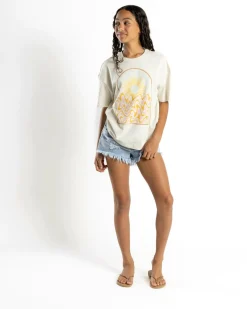 Tops*Billabong Girls' Groovy Nature T-Shirt Salt Crystal