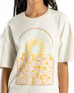 Tops*Billabong Girls' Groovy Nature T-Shirt Salt Crystal