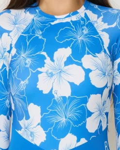 Online Girls' Happy Hibiscus Long Sleeve Surfsuit Kids Surf|Wetsuits & Surfsuits