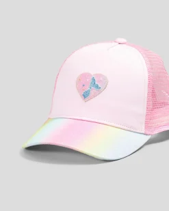 Headwear*Mooloola Girls' Heart Cap Pink