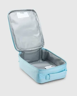 Bottles & Lunch Boxes*Santa Cruz Girls' Heart Dot Hollow Insulated Lunch Box Aqua Check
