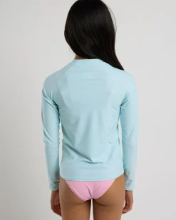 Hot Girls' Heat Wave Long Sleeve Rash Vest Kids Rash Vests