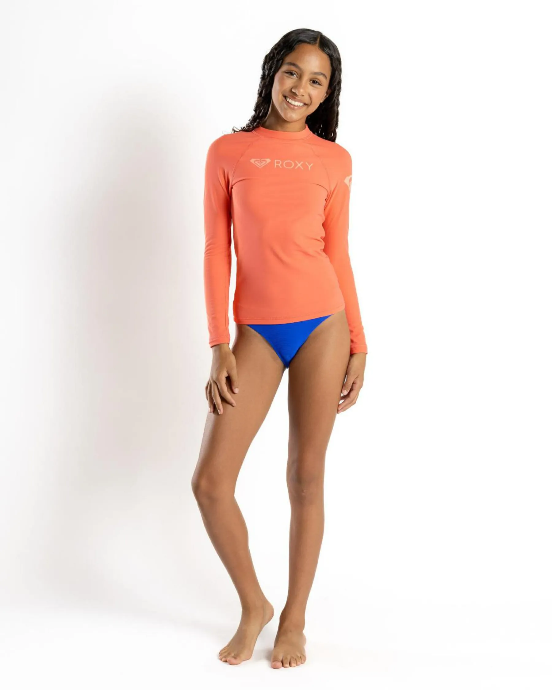 Rash Vests*Roxy Girls' Heater Long Sleeve Rash Vest Dubarry