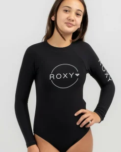 Surf|Wetsuits & Surfsuits*Roxy Girls' Heater Long Sleeve Surfsuit Anthracite