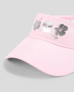 Sale Girls' Hibiscus Splash Visor Kids Headwear