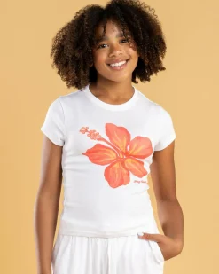 Girls' Hibiscus T-Shirt Kids Tops