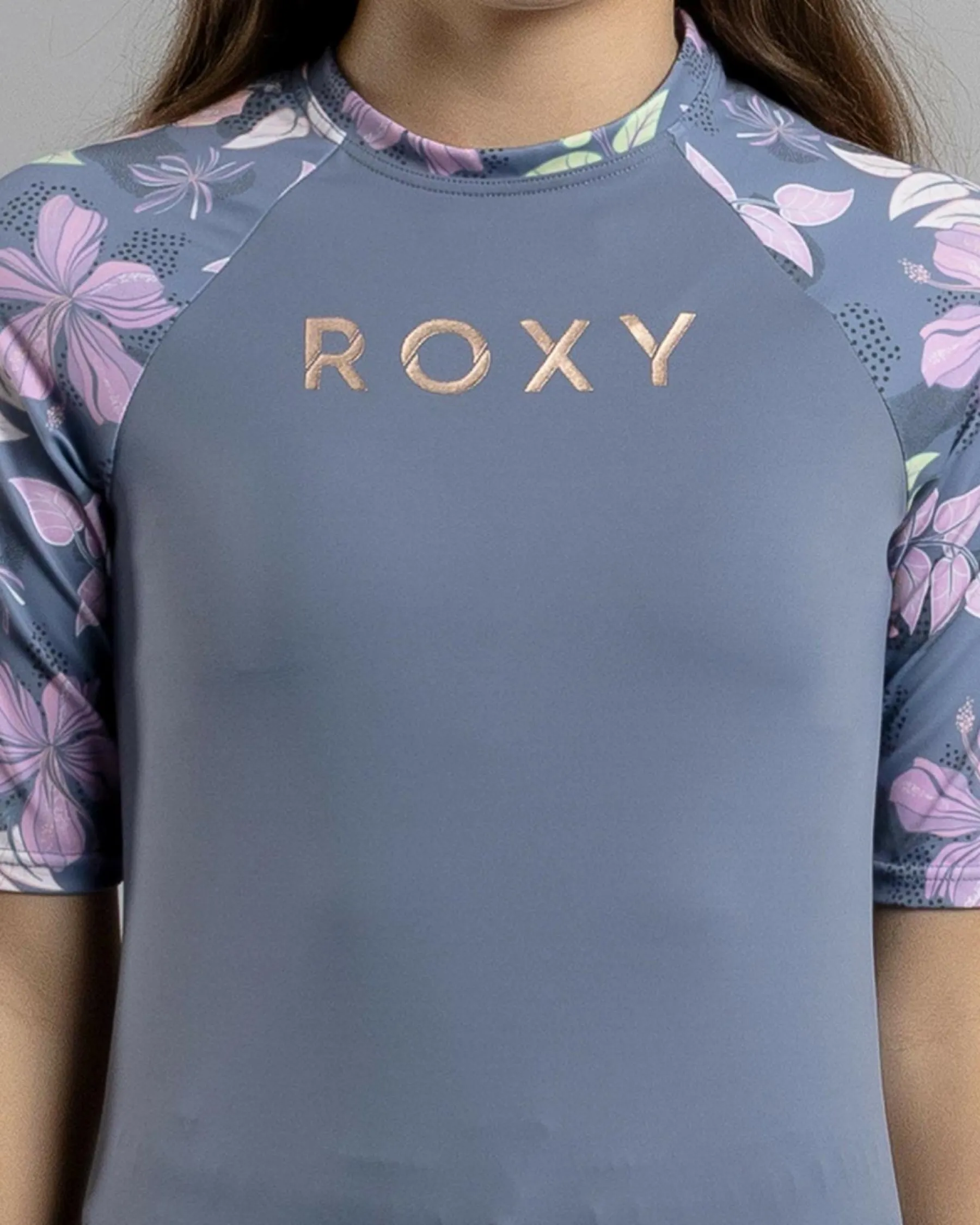 Sale Girls' Hidden Garden Short Sleeve Rash Vest Kids Rash Vests