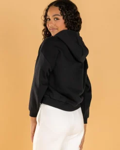 Outerwear*Nike Girls' Icon Fleece Hoodie SB Black/white