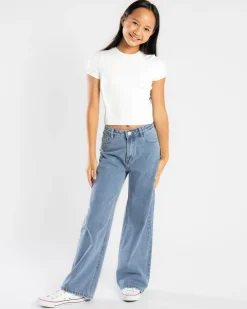 Jeans|Bottoms*DESU Girls' Icon Straight Leg Jeans Heritage Mid Blue