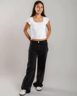 Jeans|Denim*DESU Girls' Icon Straight Leg Jeans Washed Black