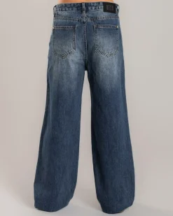 Jeans|Denim*DESU Girls' Icon Straight Leg Jeans Blasted Dark Blue