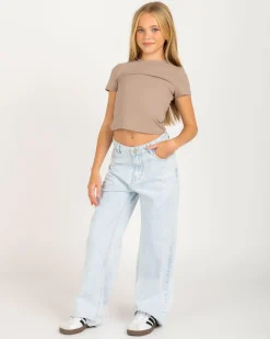 Best Girls' Icon Straight Leg Jeans Kids Jeans|Denim