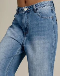 Jeans|Denim*DESU Girls' Icon Straight Leg Jeans Blasted Mid Blue