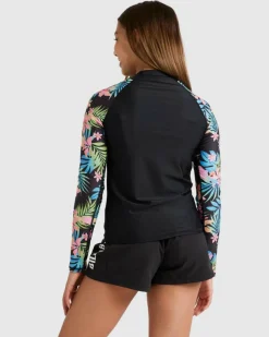 Hot Girls' In Da Jungle Long Sleeve Rash Vest Kids Rash Vests