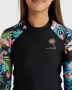 Hot Girls' In Da Jungle Long Sleeve Rash Vest Kids Rash Vests