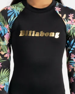 Surf|Wetsuits & Surfsuits*Billabong Girls' In Da Jungle Long Sleeve Surfsuit Black