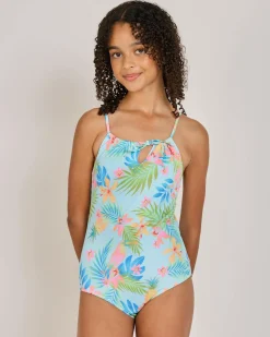 New Girls' In Da Jungle One Piece Swimsuit Kids Surf|One Pieces