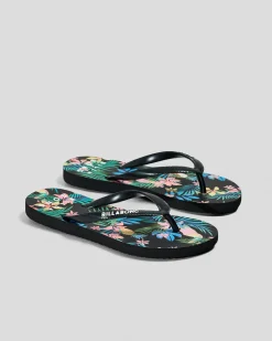 New Girls' In Da Jungle Thongs Kids Flip Flops