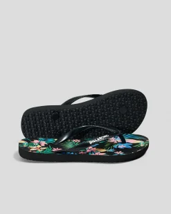 New Girls' In Da Jungle Thongs Kids Flip Flops