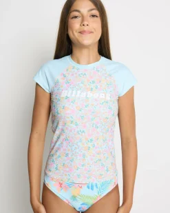 Rash Vests*Billabong Girls' In My Dreams Short Sleeve Rash Vest Multi 1
